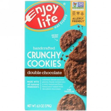 Enjoy Life Foods, 手作りクランチ―・クッキー、ダブル・チョコレート、6.3 オンス (179 g) (Discontinued Item)