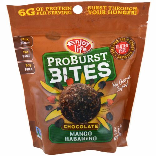 Enjoy Life Foods, ProBurst Bites, Chocolate Mango Habanero, 6.4oz (180g) (Discontinued Item)