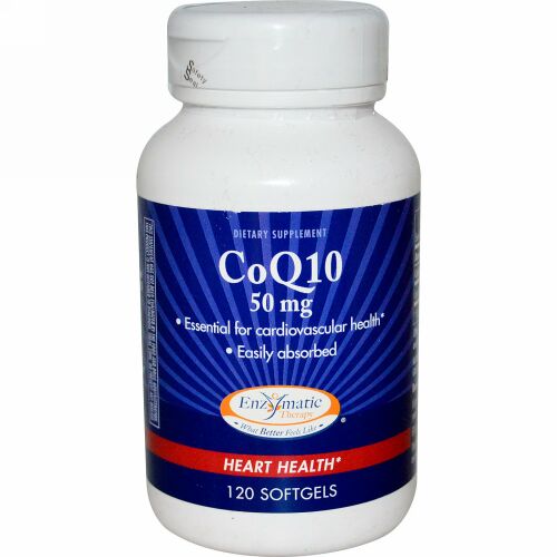 Enzymatic Therapy, CoQ10, Heart Health, 50 mg, 120 Softgels (Discontinued Item)