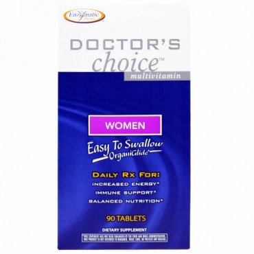 Enzymatic Therapy, ドクターズチョイス マルチビタミン、女性用、 90タブレット (Discontinued Item)