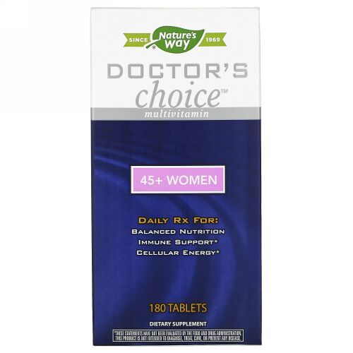 Enzymatic Therapy, ドクターズ・チョイス・マルチビタミン, 45+ウィメン, 180 錠