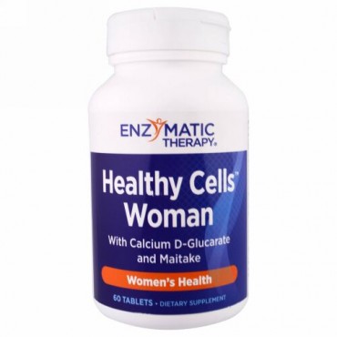 Enzymatic Therapy, Healthy Cells、胸、女性の健康、タブレット60 錠 (Discontinued Item)