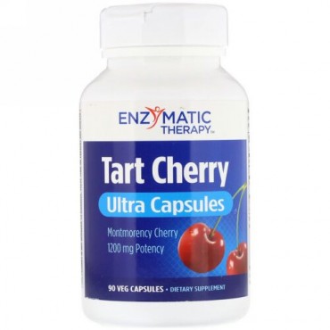 Enzymatic Therapy, Tart Cherry, Ultra Capsules, 1,200 mg, 90 Veg Capsules
