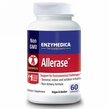 Enzymedica, Allerase, 60カプセル