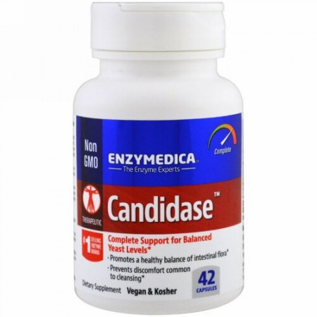 Enzymedica, Candidase、42カプセル