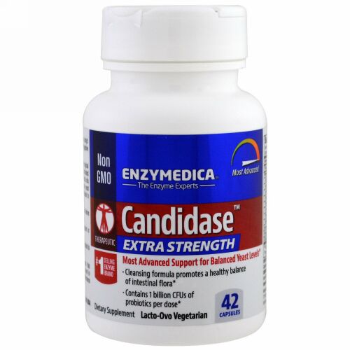 Enzymedica, カンジデース、エクストラストレングス、42カプセル