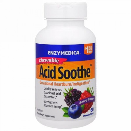 Enzymedica, 噛んで食べる酸化防止剤、ベリー味、60錠 (Discontinued Item)