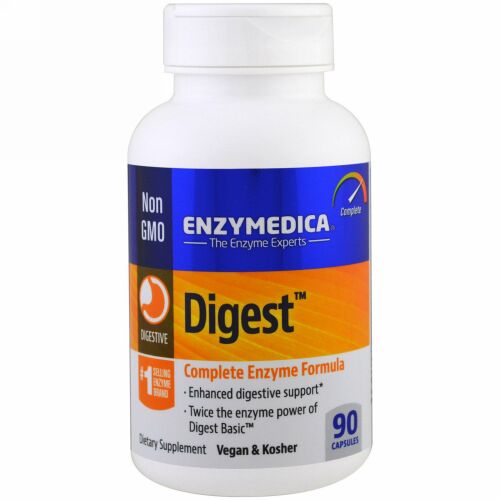 Enzymedica, 消化、コンプリート酵素フォーミュラ、90カプセル