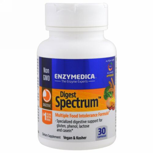 Enzymedica, ダイジェスト・スペクトラム、30カプセル