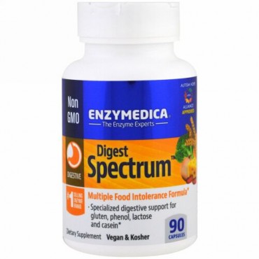 Enzymedica, ダイジェストスペクトラム（Digest Spectrum）, 90カプセル