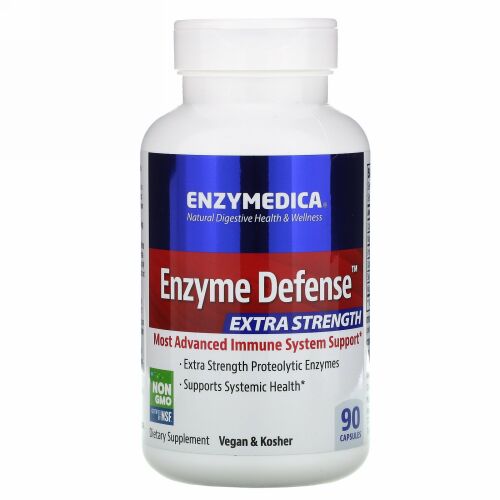 Enzymedica, 酵素防御（Enzyme Defense）, 超強力, 90カプセル
