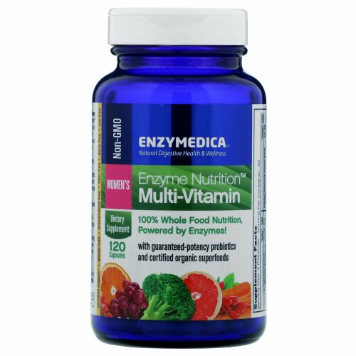Enzymedica, 酵素栄養マルチビタミン、女性用、カプセル120粒