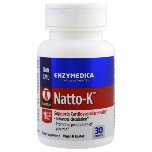 Enzymedica, Natto-K、30カプセル (Discontinued Item)