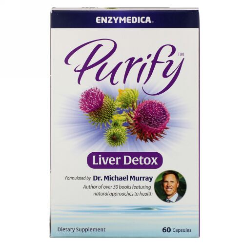 Enzymedica, Purify Liver Detox（ピュリファイリバーデトックス）、カプセル60粒