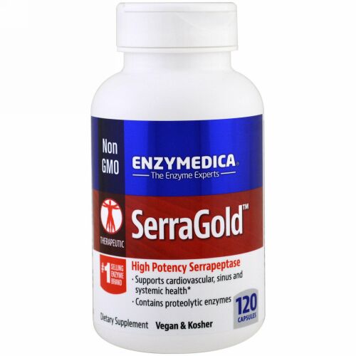 Enzymedica, SerraGold、120カプセル