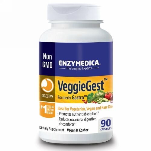 Enzymedica, VeggieGest, （旧Gastro）, 90カプセル