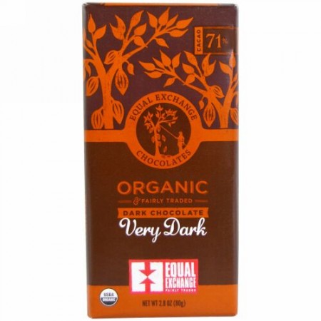 Equal Exchange, オーガニックダークチョコレート、とってもダーク、2.8 oz (80 g) (Discontinued Item)