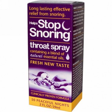 Essential Health Products, Helps Stop Snoring、喉用スプレー、2 液量オンス (59 ml) (Discontinued Item)