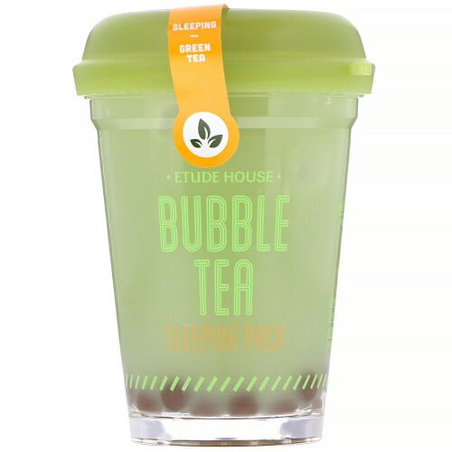 Etude House, バブルティースリーピングパック, グリーンティー味, 3.5オンス (100 g) (Discontinued Item)