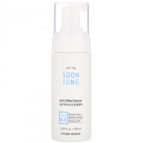 Etude House, Soon Jung（スンジョン）、pH 6.5ホイップクレンザー、150ml（5.07液量オンス）