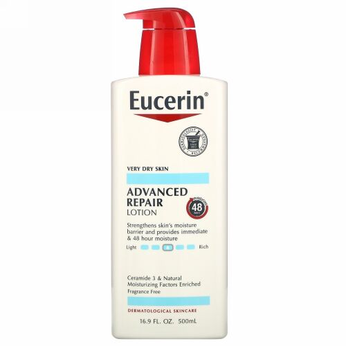 Eucerin, アドバンスリペアローション、無香料16.9 fl oz (500 ml)