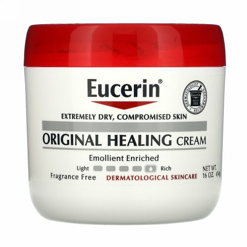 Eucerin, オリジナルヒーリングクリーム、極度に乾燥したダメージ肌用、無香料、454 g