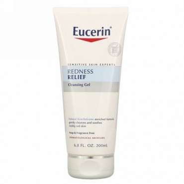 Eucerin, レッドネスリリーフ、クレンジングジェル、無香料、200ml（6.8fl oz）