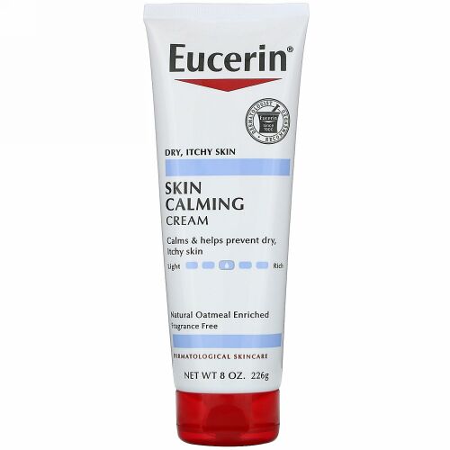 Eucerin, スキンカーミングクリーム、乾燥肌、かゆい肌、無香料、 8.0 oz (226 g)
