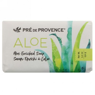 European Soaps, プレドプロヴァンス、豊かなアロエソープ、5.2オンス (150 g) (Discontinued Item)