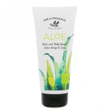 European Soaps, プレドプロヴァンス、アロエフェイス&ボディクリーム、6.7オンス (200 ml) (Discontinued Item)
