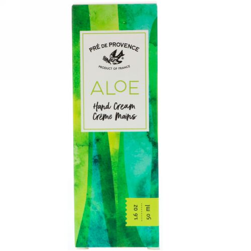 European Soaps, プレドプロヴァンス、アロエハンドクリーム、1.6オンス (50 ml) (Discontinued Item)