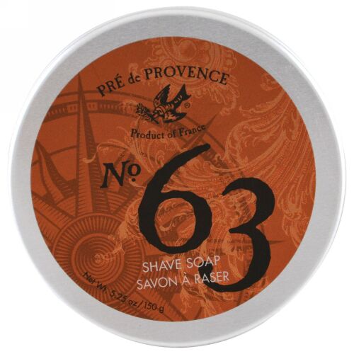 European Soaps, プレドゥプロヴァンス、No. 63シェイブソープ、5.25オンス（150g） (Discontinued Item)