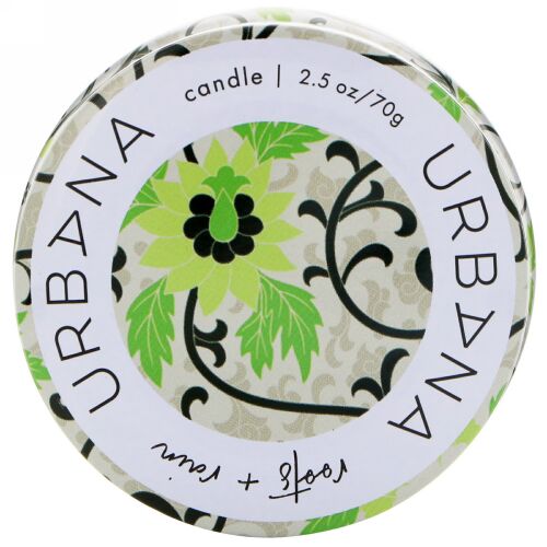 European Soaps, ウルバナ、大豆ブレンドキャンドル、ルーツ + レイン、2.5オンス (70 g) (Discontinued Item)