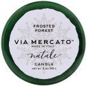 European Soaps, ヴィア・メルカート、ナターレ、キャンドル、フロステッド・フォレスト、3 oz (85 g) (Discontinued Item)