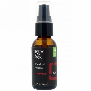 Every Man Jack, ビアードオイル、保湿、シダーウッド、1.0液体オンス（30 ml） (Discontinued Item)