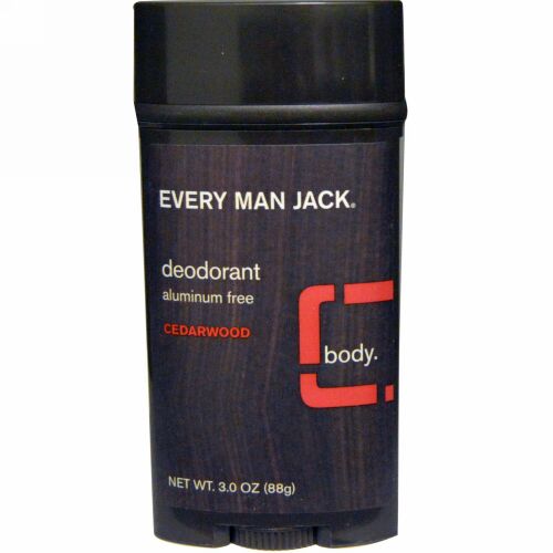 Every Man Jack, Every Man Jack, デオドラント, シダーウッド, 3.0 oz (88 g) (Discontinued Item)