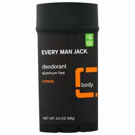 Every Man Jack, デオドラント、シトラス、3.0オンス（88g） (Discontinued Item)