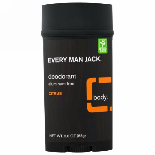 Every Man Jack, デオドラント、シトラス、3.0オンス（88g） (Discontinued Item)