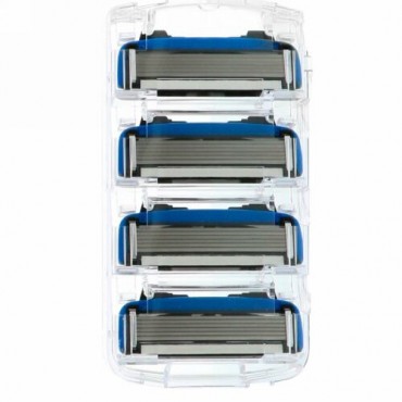 Every Man Jack, レイザーカートリッジ、6ブレード、敏感肌用、4カートリッジ (Discontinued Item)