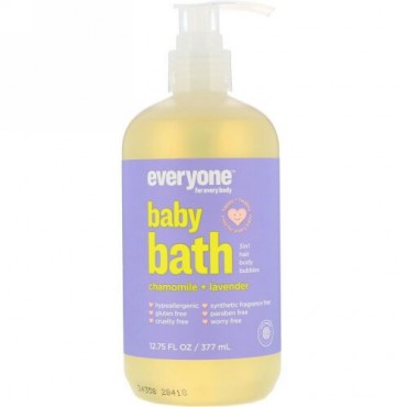 Everyone, Baby Bath, 3 in 1, Chamomile + Lavender, 12.75 (377 ml) (Discontinued Item)