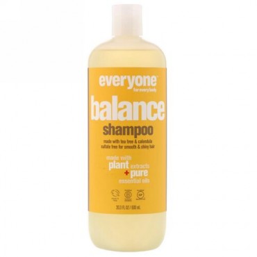Everyone, Balance, Shampoo, Smooth & Shiny, 20.3 fl oz (600 ml) (Discontinued Item)