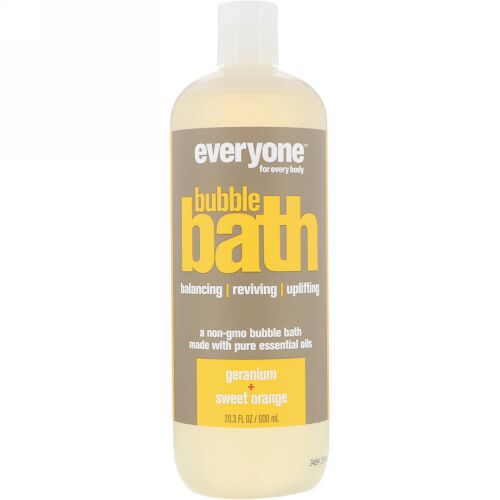 Everyone, バブルバス、ゼラニウム + スイートオレンジ、20.3 fl oz (600 ml) (Discontinued Item)
