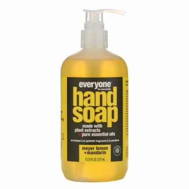 Everyone, ハンドソープ、マイヤーレモン+マンダリン、377ml（12.5fl oz ）