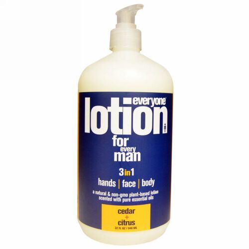 Everyone, ローション フォー エブリ マン 3イン1、シダー + シトラス、32 fl oz (946 ml) (Discontinued Item)