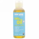 Everyone, オーガニックベビーオイルl, ビタミンE＋オリーブオイル, 4液量オンス (118 ml) (Discontinued Item)
