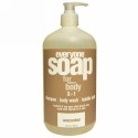 Everyone, ソープ フォー エブリボディー 3イン1、無香料、32 fl oz (946 ml)