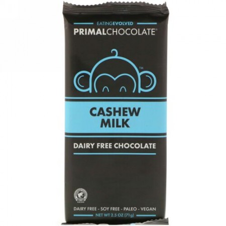Evolved Chocolate, プライマルチョコレート、カシューミルク、2.5オンス (71 g) (Discontinued Item)