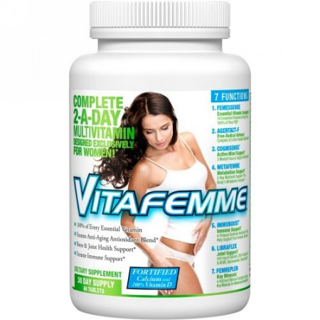 FEMME, Vitafemme, Complete 2-A-Day Multivitamin, 60 Tablets (Discontinued Item)