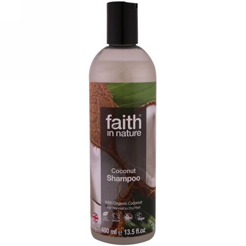 Faith in Nature, シャンプー、普通からドライヘアー向け、ココナッツ、13.5液量オンス(400 ml) (Discontinued Item)