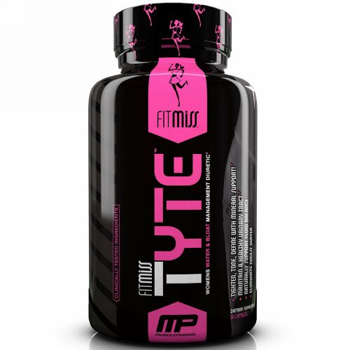 FitMiss, Tyte、女性用水分と鼓腸調整利尿薬、60カプセル (Discontinued Item)